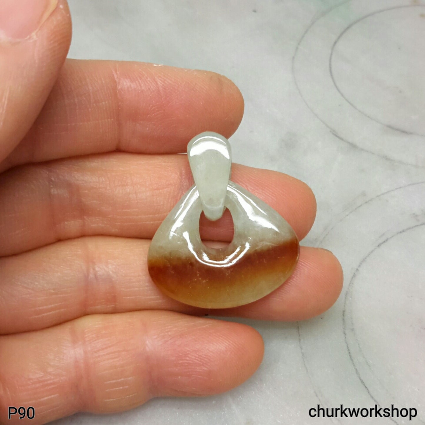 Red jade pendant