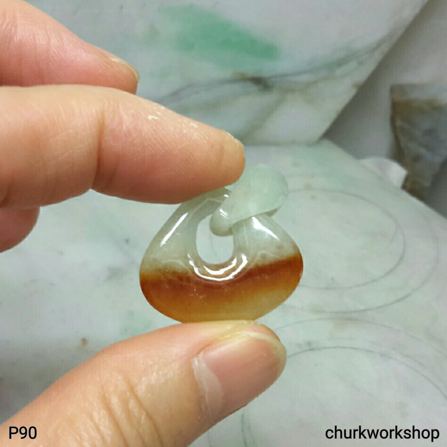 Red jade pendant