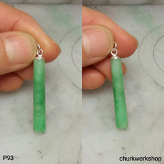 Green jade pendant, green jade cylinder
