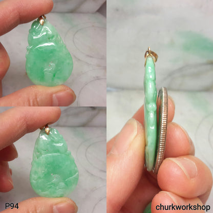 Light apple green jade pendant
