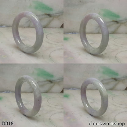 Lavender baby jade bangle