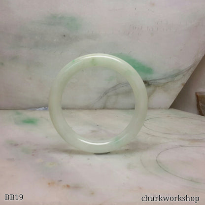 Light green baby jade bangle