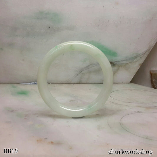 Light green baby jade bangle