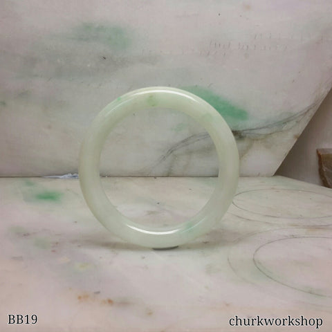 Light green baby jade bangle