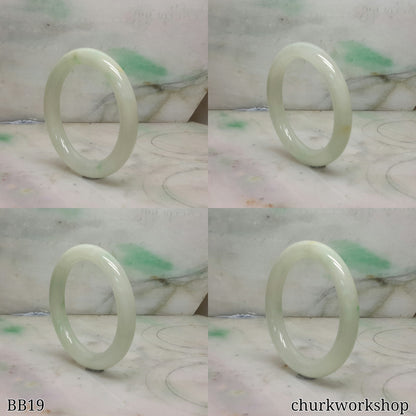 Light green baby jade bangle