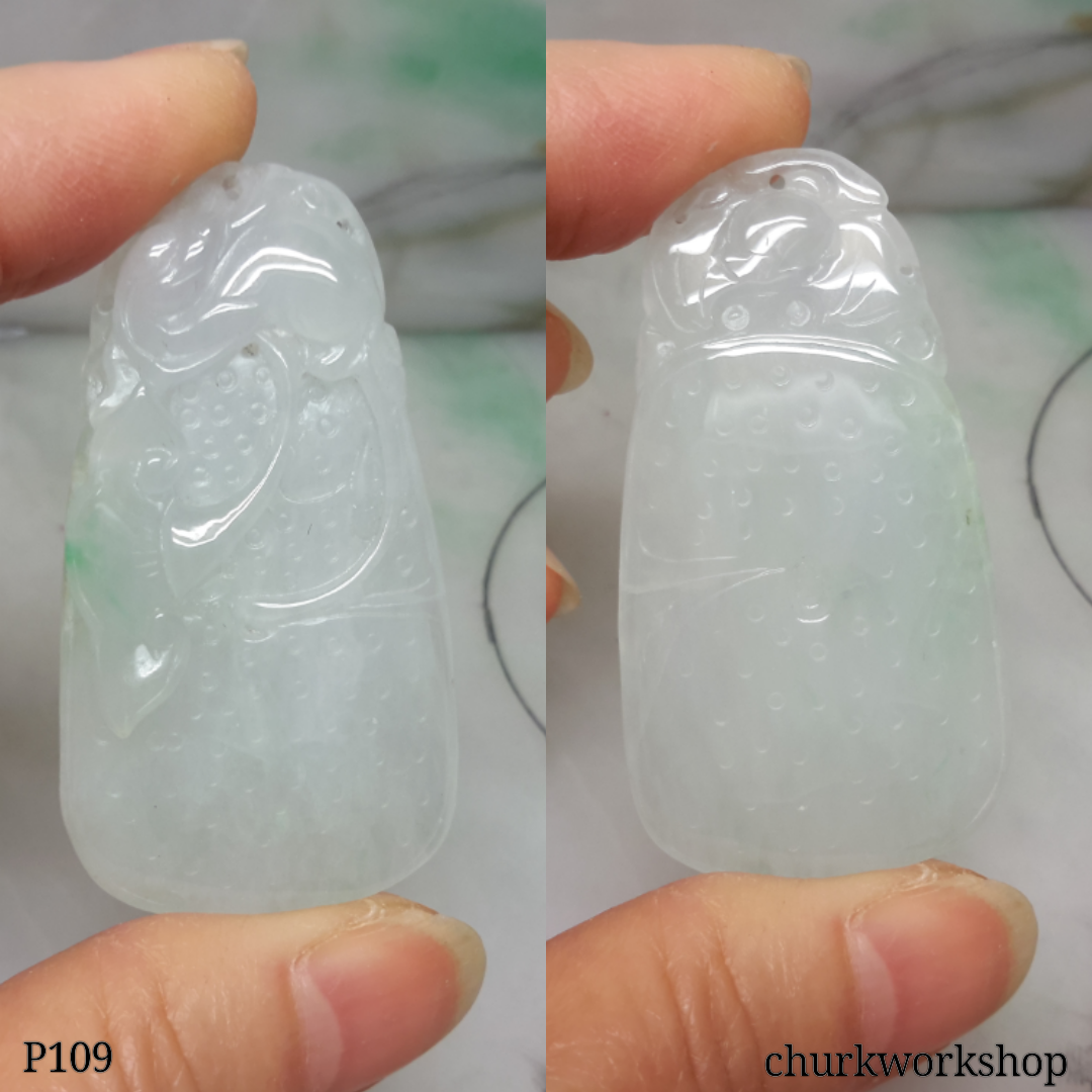 White jade carved pendant