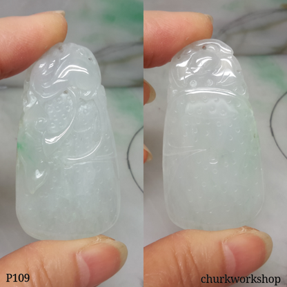 White jade carved pendant