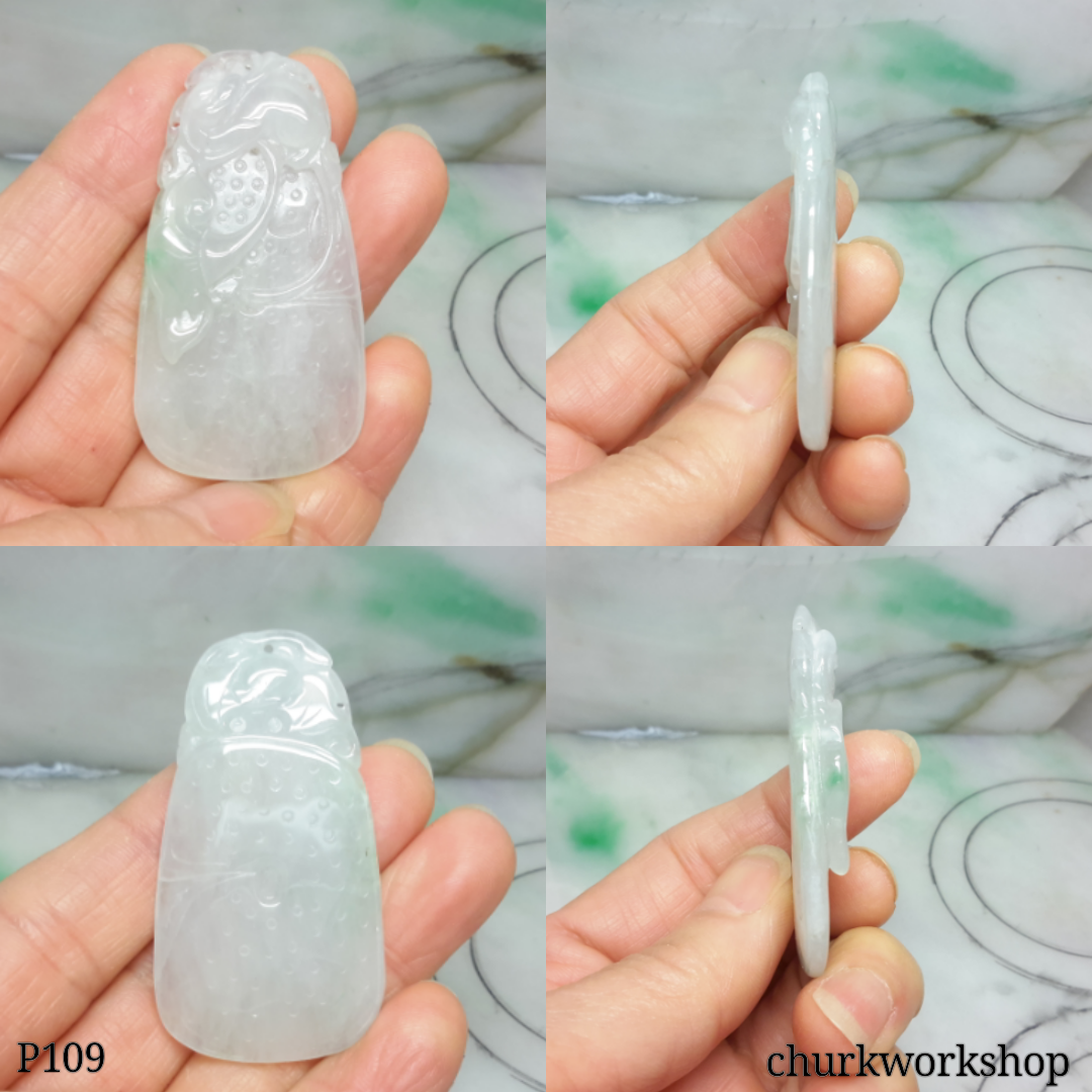 White jade carved pendant
