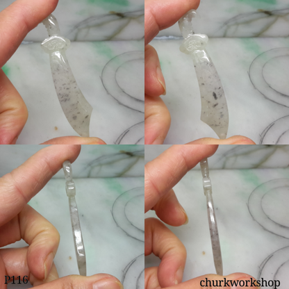 Jade sword pendant