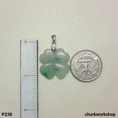 Jade lucky leaf pendant