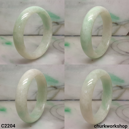 White base jade bangle