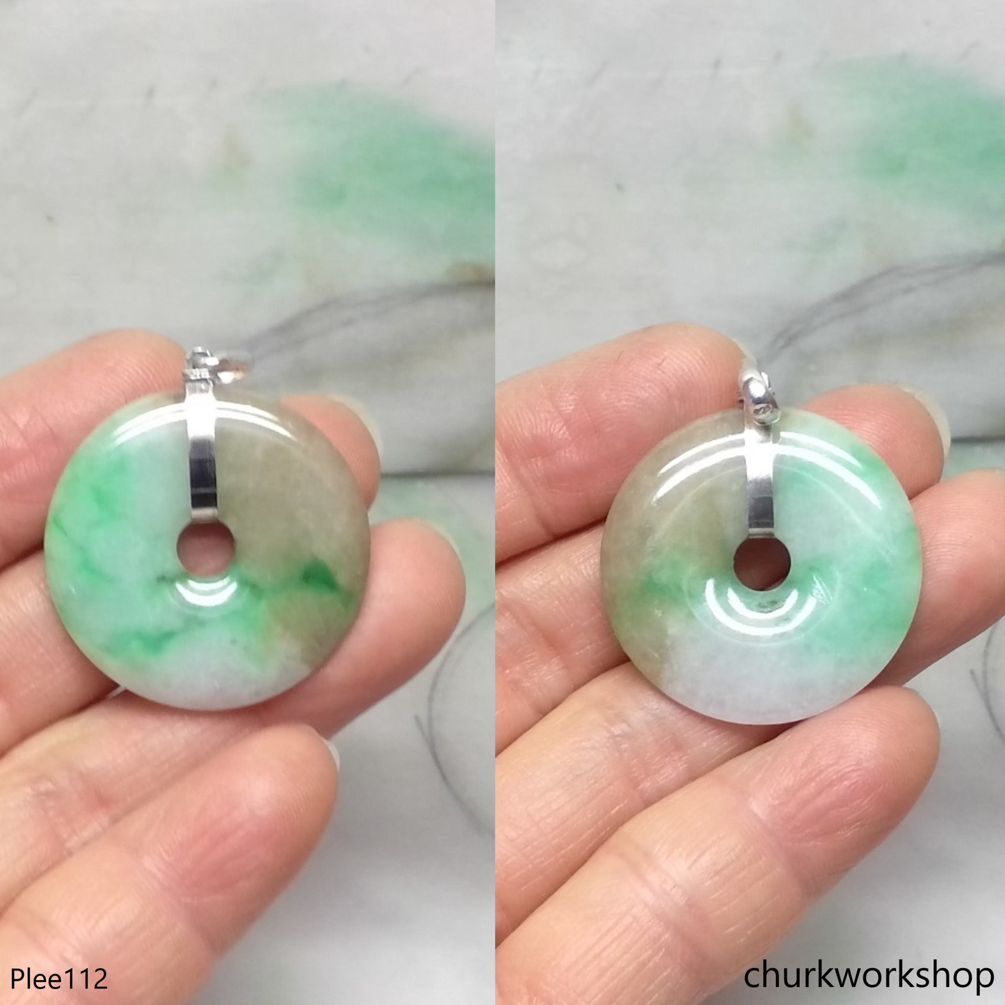 Jade Donut pendant