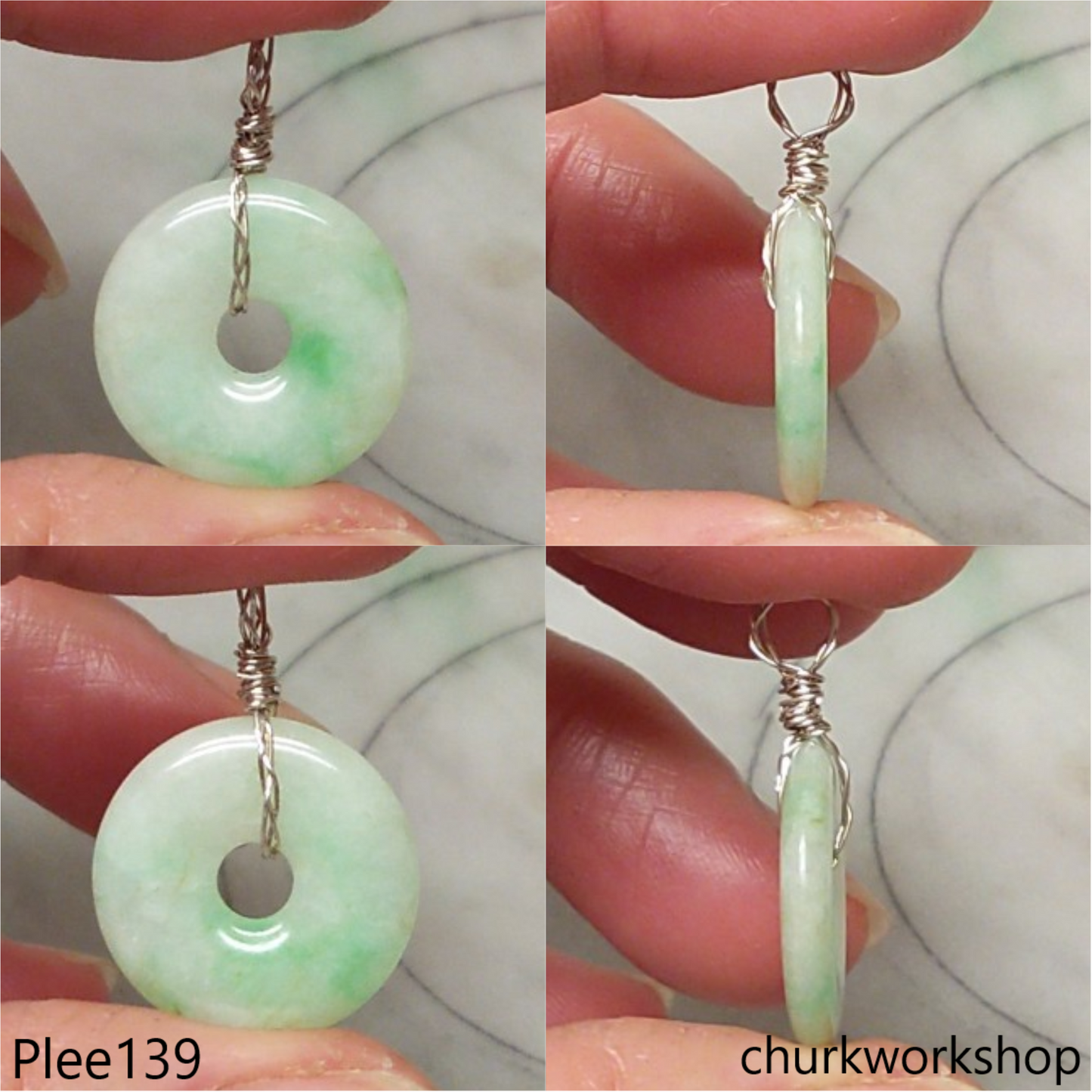Small jade Donut pendant