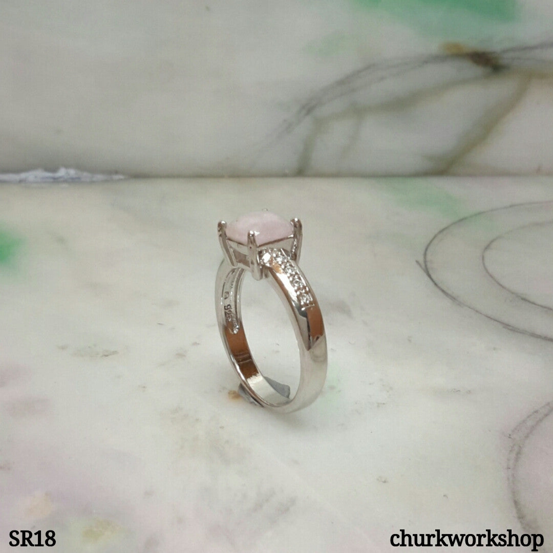 Lavender jade ring