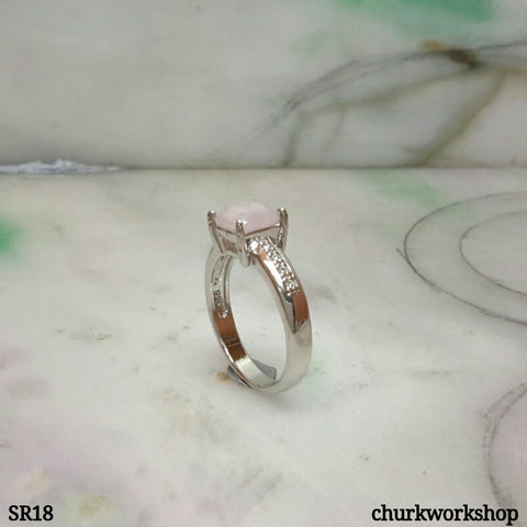 Lavender jade ring