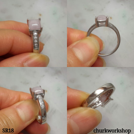 Lavender jade ring