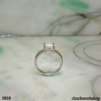 Lavender jade ring