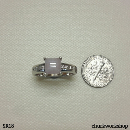 Lavender jade ring