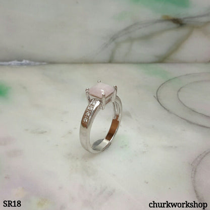 Lavender jade ring