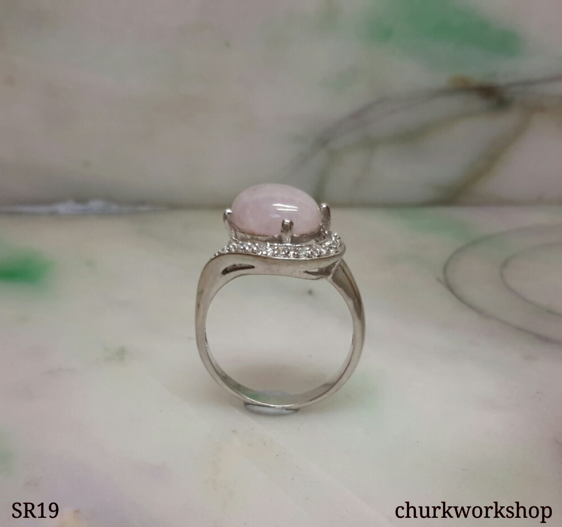 Lavender jade ring