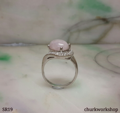 Lavender jade ring