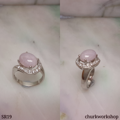Lavender jade ring