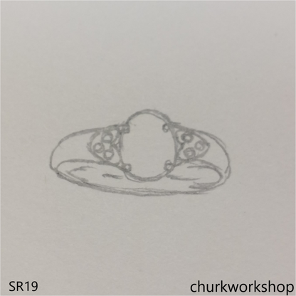 Lavender jade ring