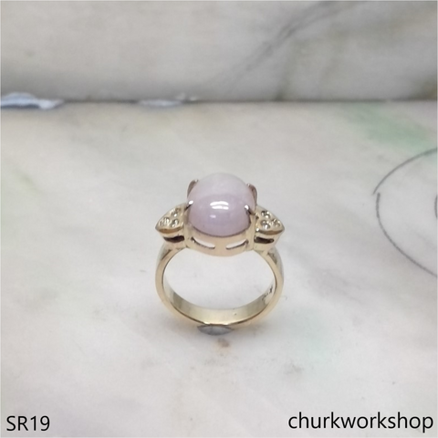 Lavender jade ring