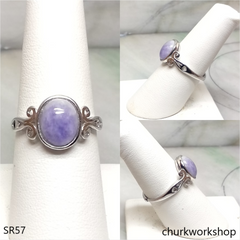 Lavender jade ring