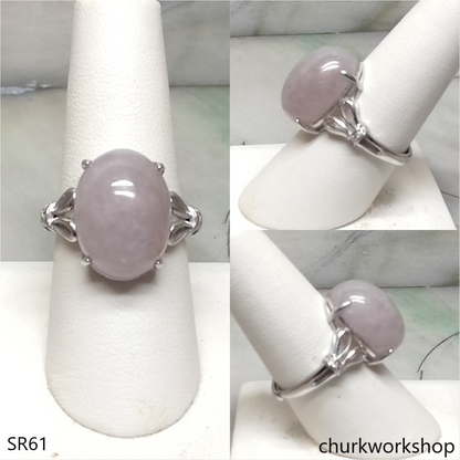 Lavender jade ring