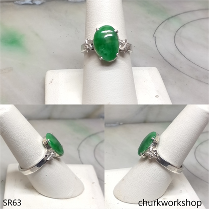 Green jade ring