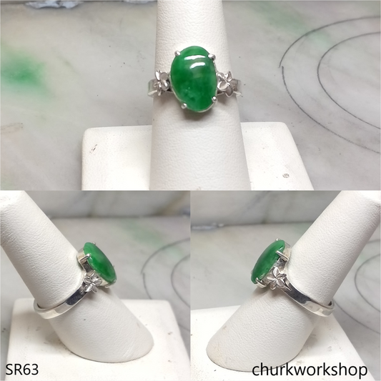 Green jade ring