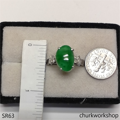 Green jade ring