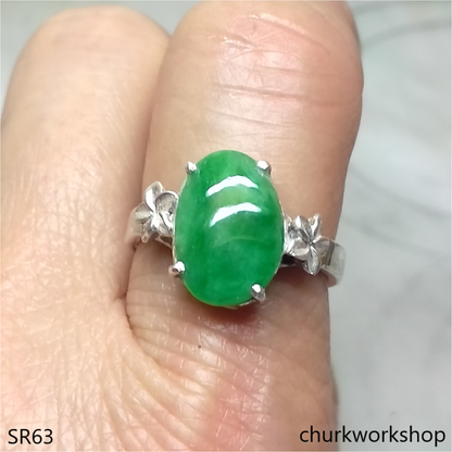 Green jade ring