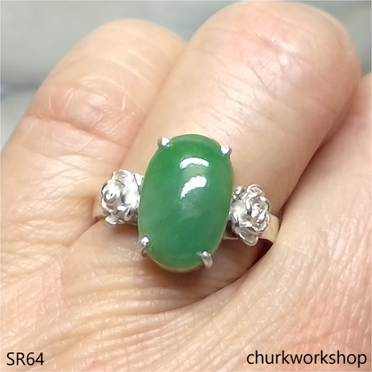 Green jade ring