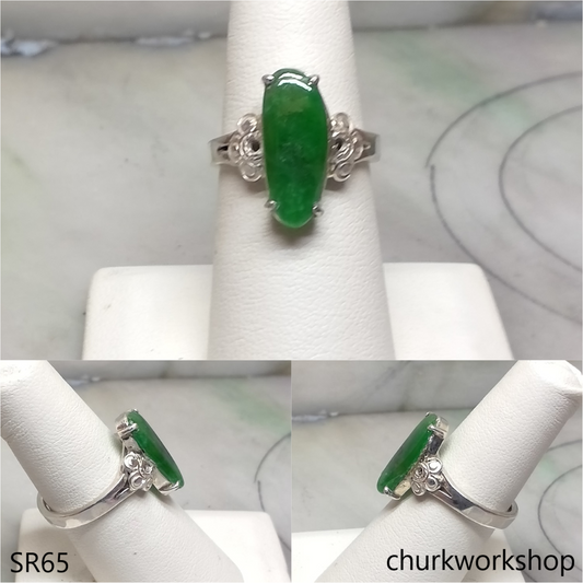 Green jade ring