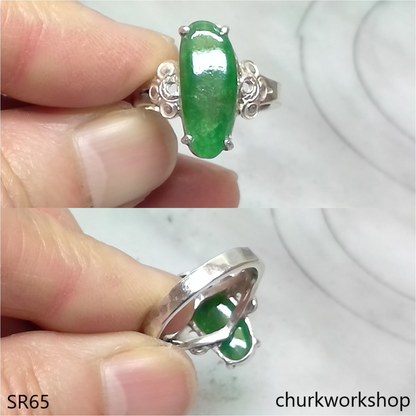 Green jade ring