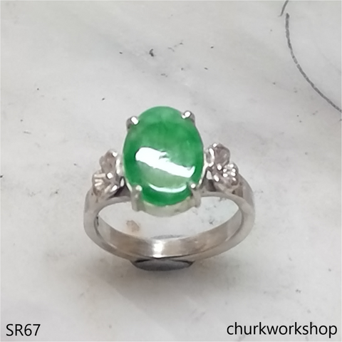 Green jade ring