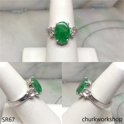 Green jade ring