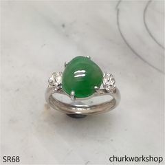 Green jade ring