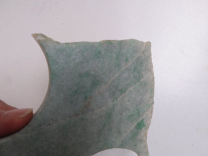 Green jade Guan Gong pendant
