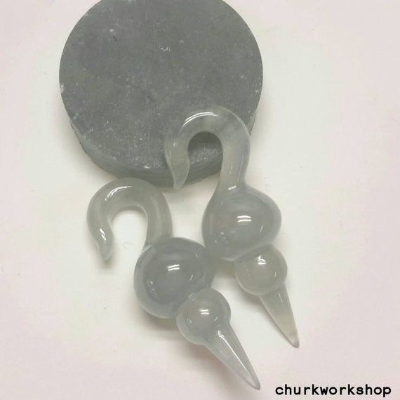 Icy jade ear weight