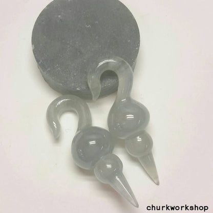 Icy jade ear weight