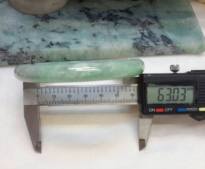 Large green jade bangle