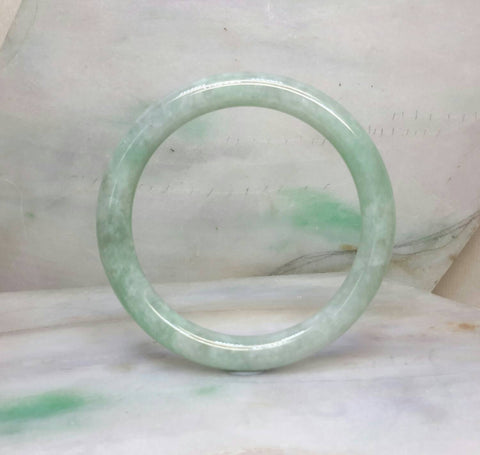 Large green jade bangle