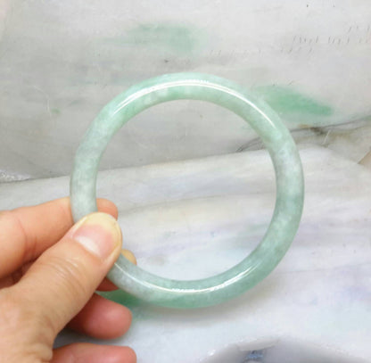 Large green jade bangle