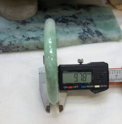 Large green jade bangle