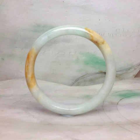 Jade bangle natural light brown color