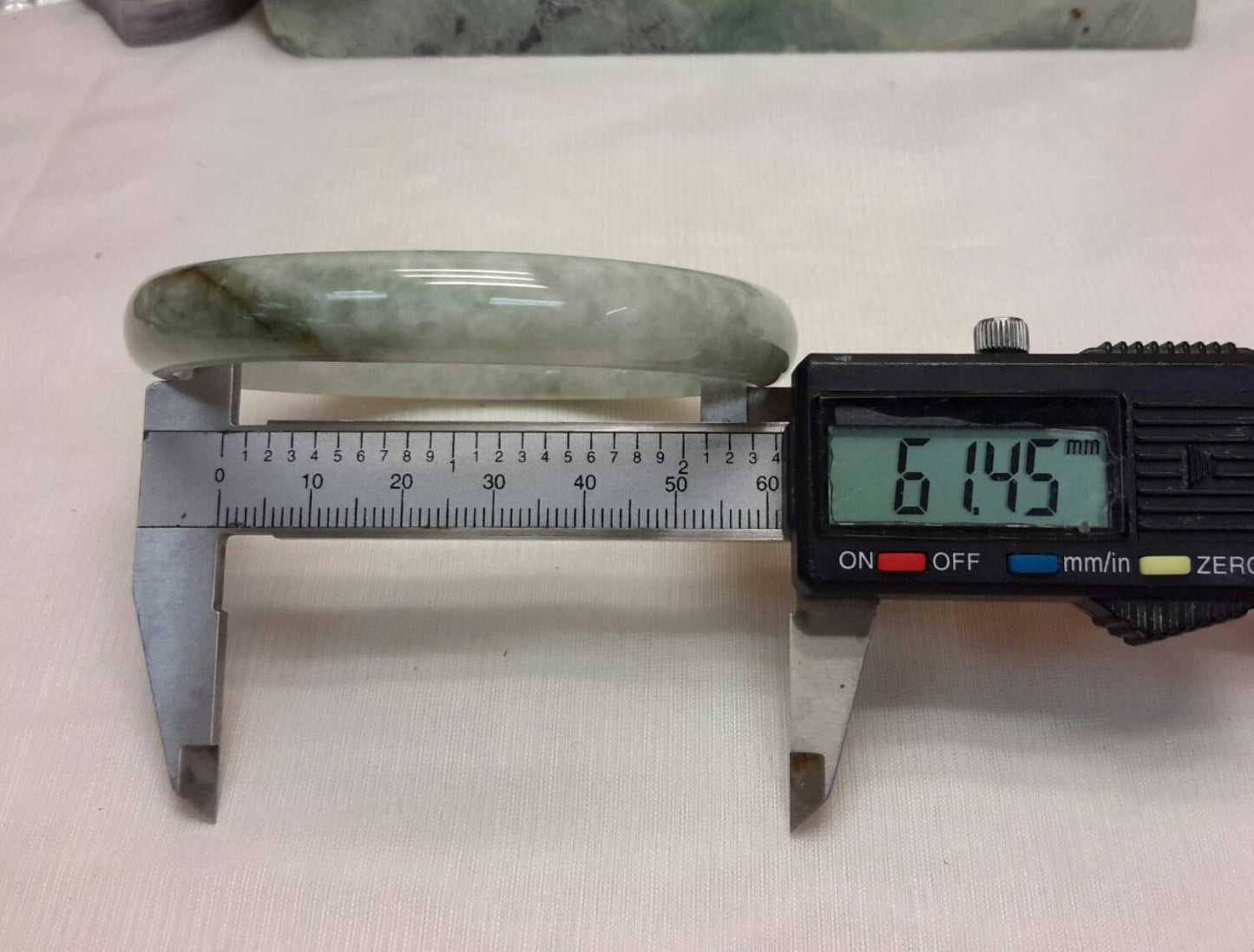Light green jade bangle
