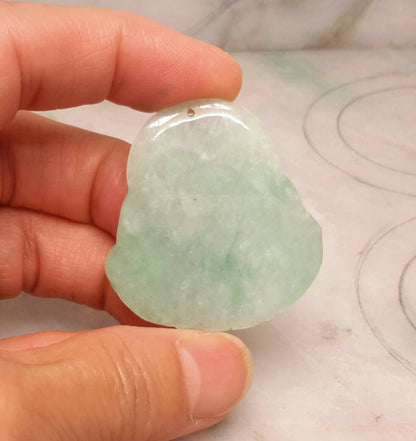 Jade happy Buddha pendant